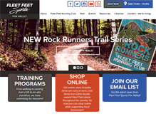 Tablet Screenshot of fleetfeetfoxvalley.com